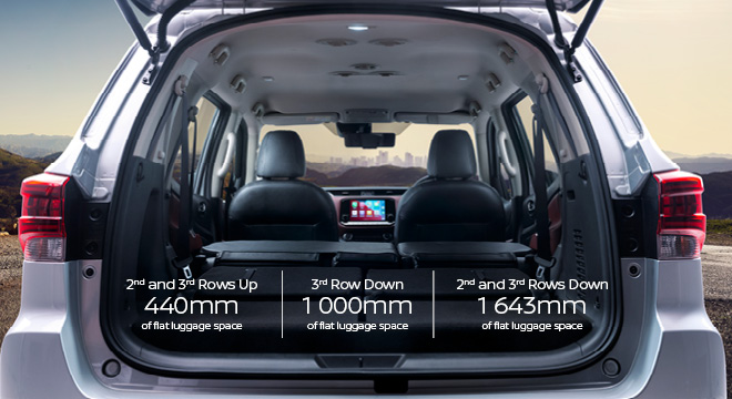 Nissan Terra Boot Capacity