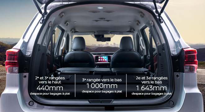 Nissan Terra Boot Capacity
