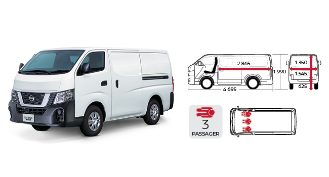 Nissan Urvan Seating capacity